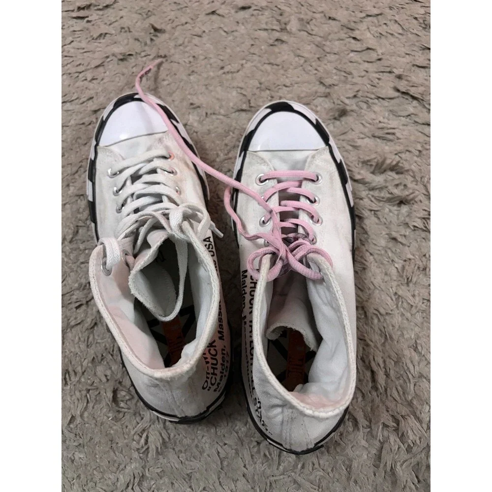 Converse Off White Chuck 70 Off-White Sneakers  mens Size 9 women size 11 - Picture 6 of 10